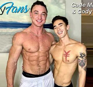 Cody Seiya with another muscle stud, but ends up being the bottom bitch! I like to go somewhere warm when winter arrives. I hate cold weather.