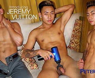 Small but potent, sexy little Filipino-American Jeremy Vuitton is a fashionable designer original, just like his namesake. He started on his gay sexual journey as a teen when he scored with a 6'8" basketball team senior.