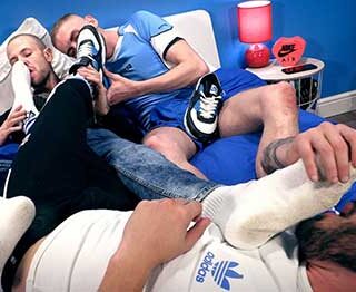 Deacon Hunter with another muscle stud, but ends up being the bottom bitch! I like to go somewhere warm when winter arrives. I hate cold weather.