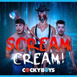 A CockyBoys Halloween tradition continues with a new erotic thriller SCREAM CREAM! featuring Exclusive Evan Knoxx, Michael Jackman in his site debut and perhaps an unseen voyeur?