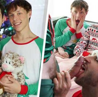 Dakota and Danny sleep on the couch on Christmas Eve expecting to see Santa and their gifts tonight. The surprise is even bigger when they wake up to find their stepdads Tristan and Nicholas